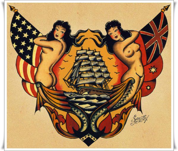 Sailor jerry tattoo design design, idea 5