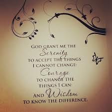 Graceful serenity prayer tattoo design, idea 12