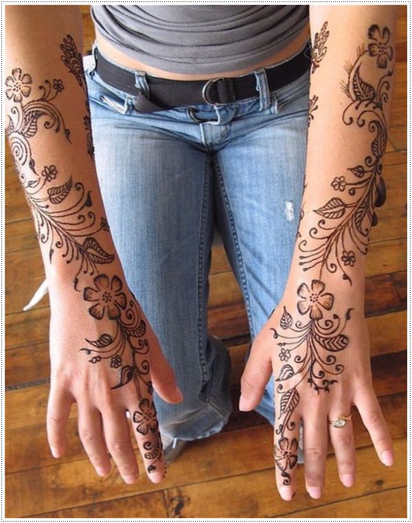Fantastic henna tattoo design, idea 6