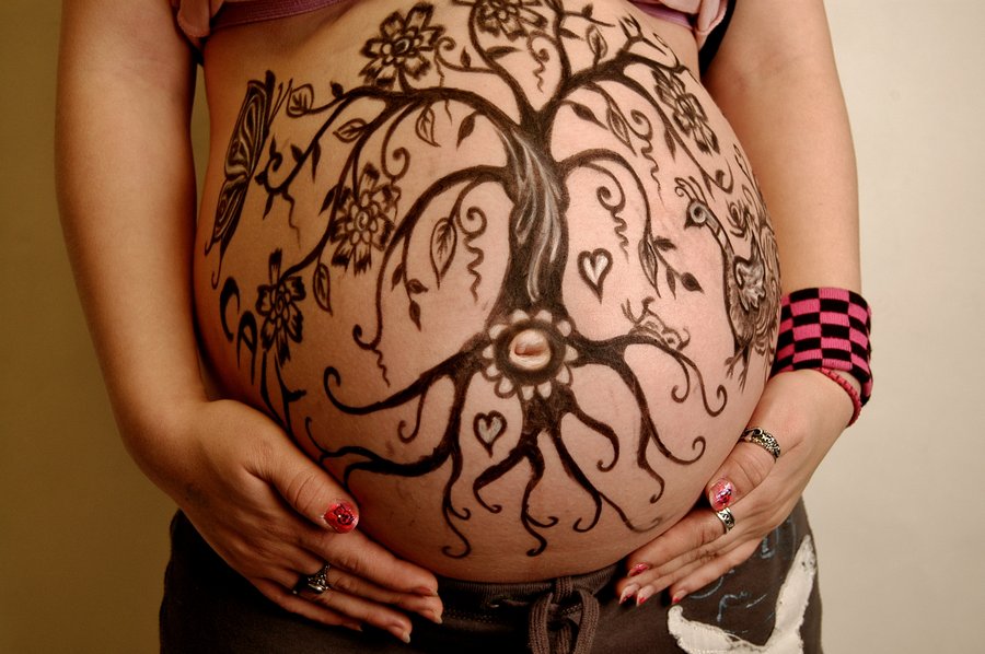 Fantastic henna tattoo design, idea 2