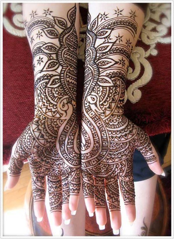 Fantastic henna tattoo design, idea 43