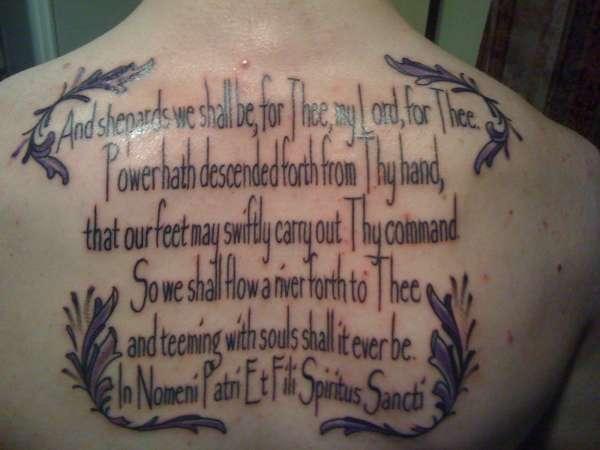 Graceful serenity prayer tattoo design, idea 18