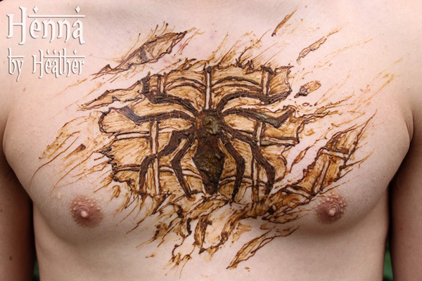 Fantastic henna tattoo design, idea 1