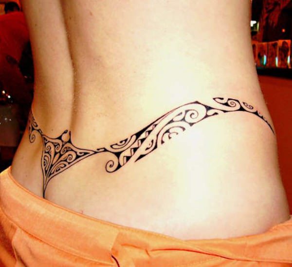 Sexy lower back tattoos for girls design, idea 49