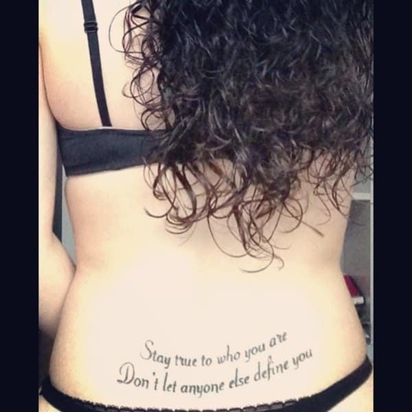 Sexy lower back tattoos for girls design, idea 37
