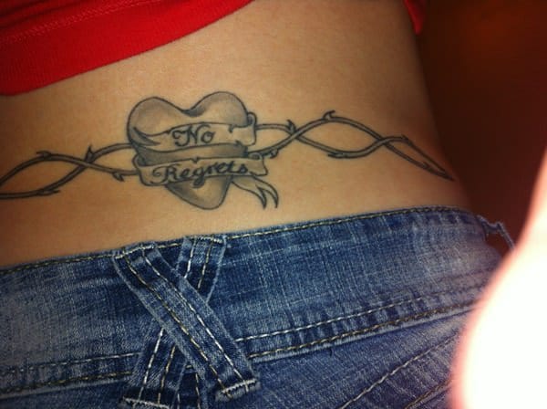 Sexy lower back tattoos for girls design, idea 38