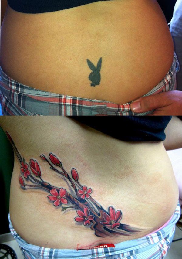 Sexy lower back tattoos for girls design, idea 41