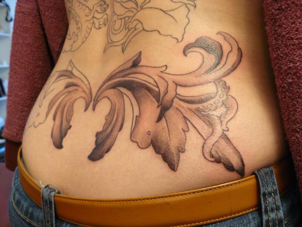 Sexy lower back tattoos for girls design, idea 46