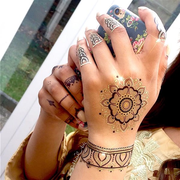 Fantastic henna tattoo design, idea 75