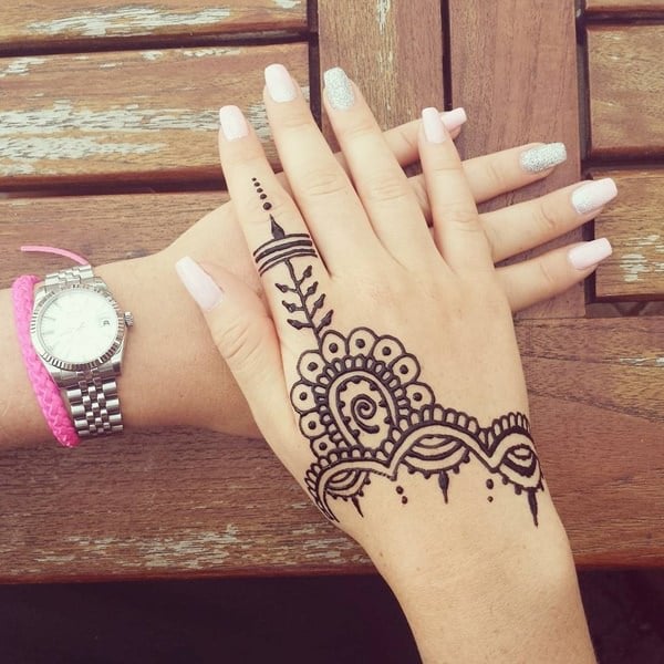 Fantastic henna tattoo design, idea 76