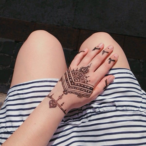 Fantastic henna tattoo design, idea 77