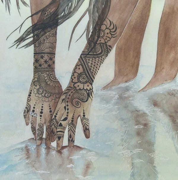 Fantastic henna tattoo design, idea 54