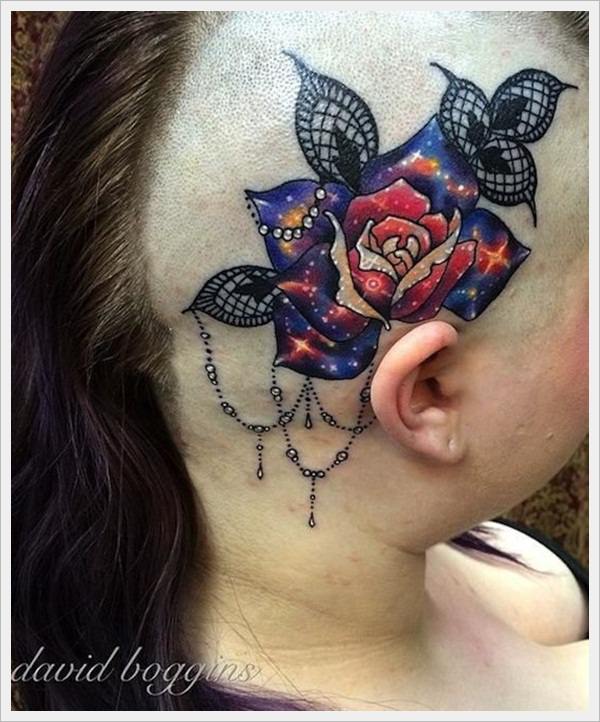 Outer negative space tattoo design, idea 2