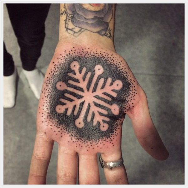 Outer negative space tattoo design, idea 7