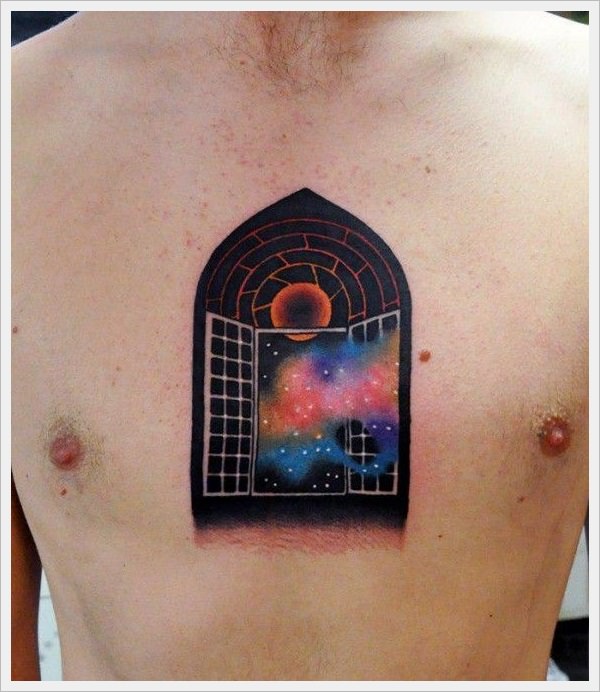 Outer negative space tattoo design, idea 57
