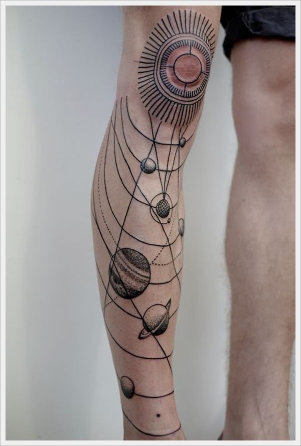 Outer negative space tattoo design, idea 31