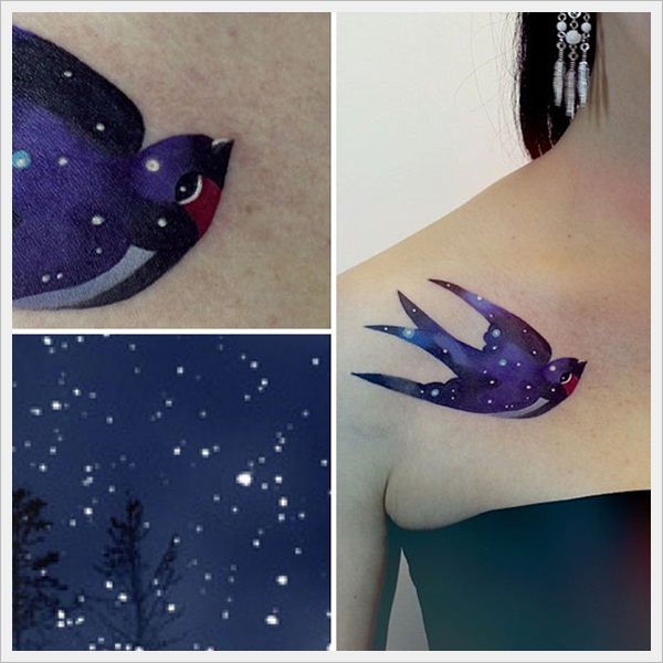 Outer negative space tattoo design, idea 41