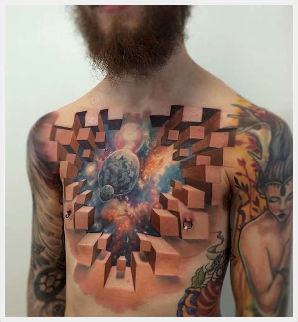 Outer negative space tattoo design, idea 35