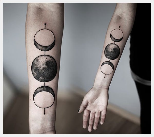Outer negative space tattoo design, idea 46