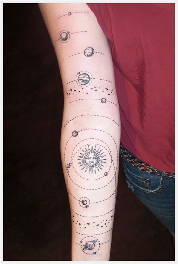 Outer negative space tattoo design, idea 17