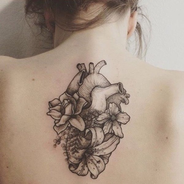 Heart tattoo design, idea 3