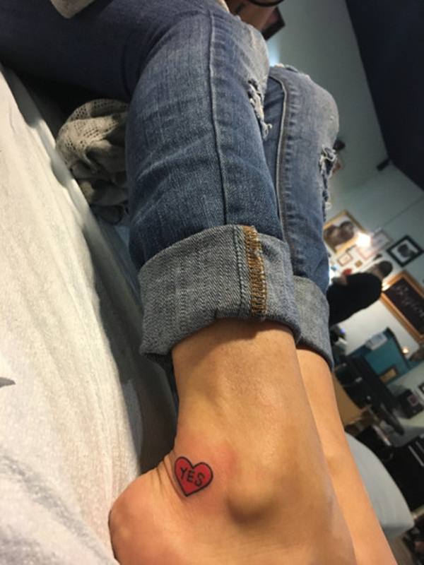 Heart tattoo design, idea 6