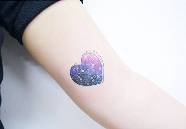 Heart tattoo design, idea 7