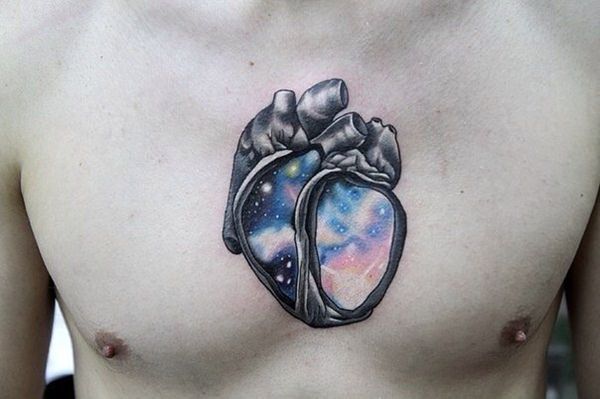 Heart tattoo design, idea 8