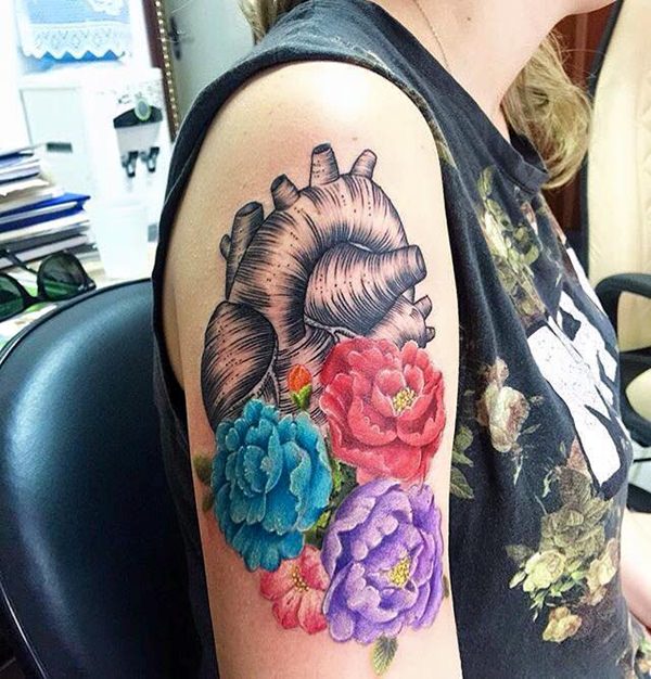 Heart tattoo design, idea 20
