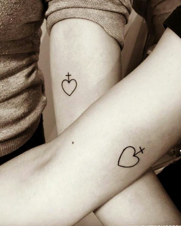 Heart tattoo design, idea 25