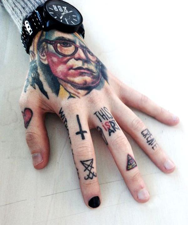 Finger tattoo design, idea 47