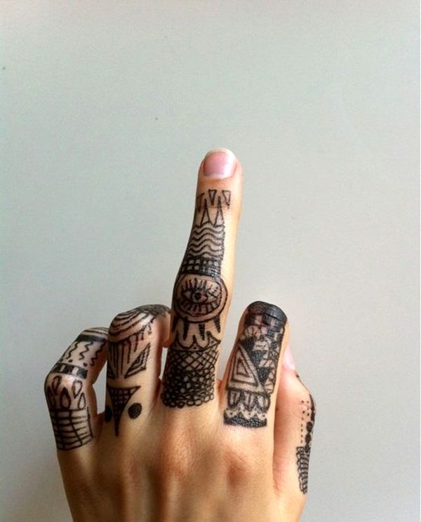 Finger tattoo design, idea 68