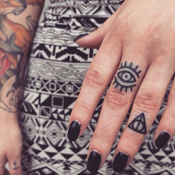 Finger tattoo design, idea 36