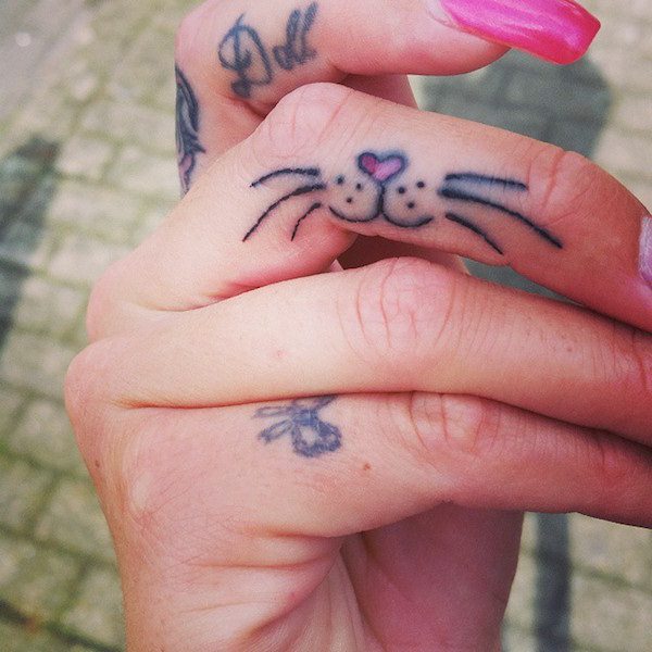 Finger tattoo design, idea 5