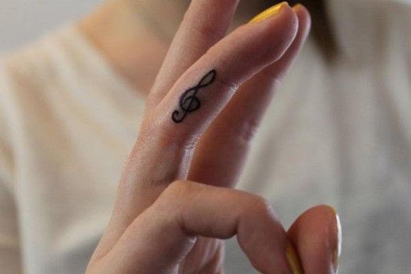 Finger tattoo design, idea 2