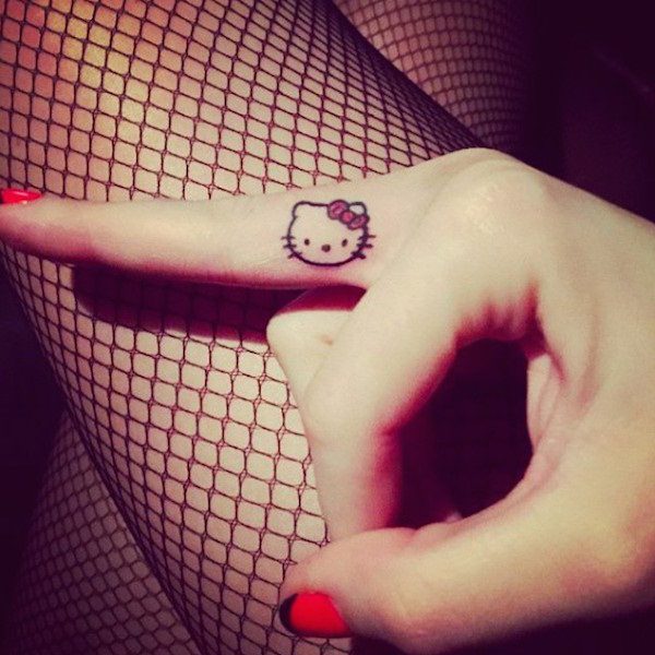 Finger tattoo design, idea 4