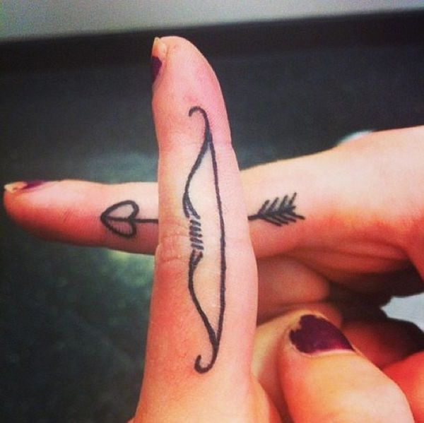 Finger tattoo design, idea 10