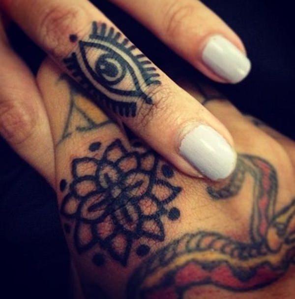 Finger tattoo design, idea 12