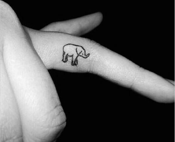 Finger tattoo design, idea 13