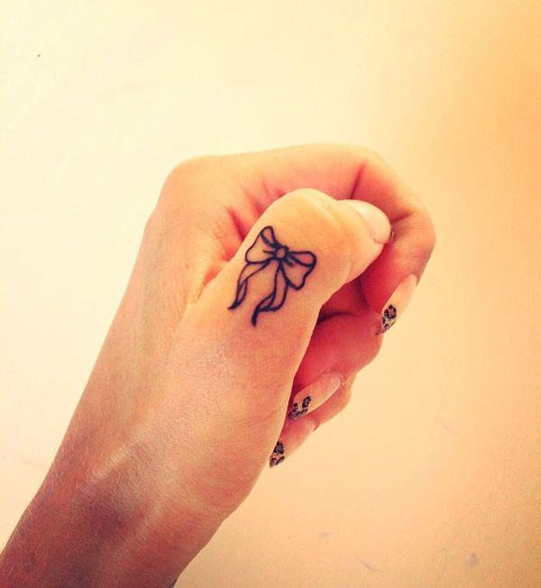 Finger tattoo design, idea 20
