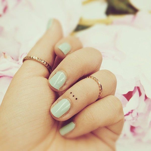 Finger tattoo design, idea 22