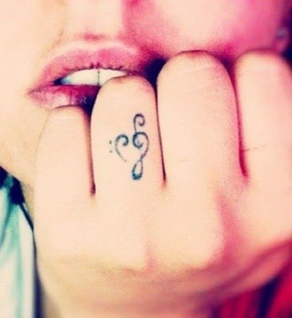 Finger tattoo design, idea 23