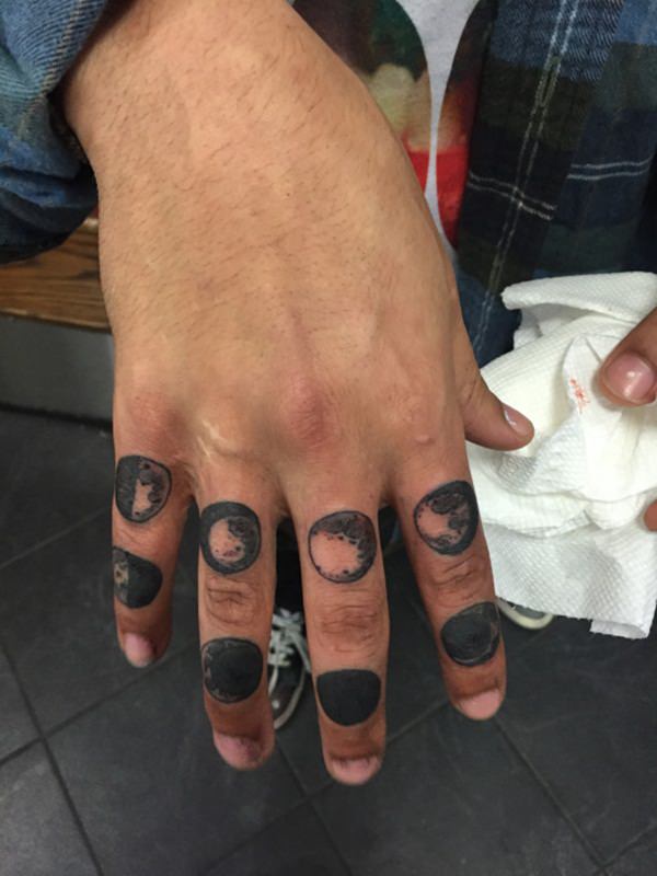 Finger tattoo design, idea 26