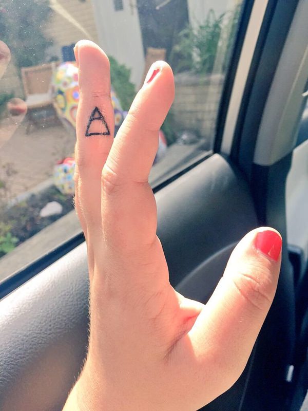 Finger tattoo design, idea 30