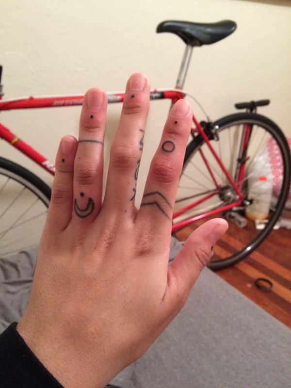 Finger tattoo design, idea 34