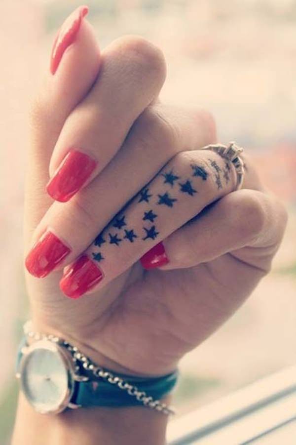 Finger tattoo design, idea 39
