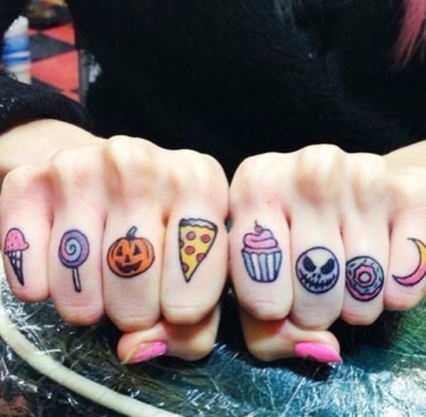 Finger tattoo design, idea 44