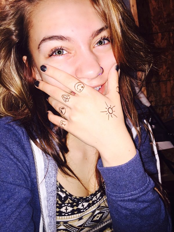 Finger tattoo design, idea 46