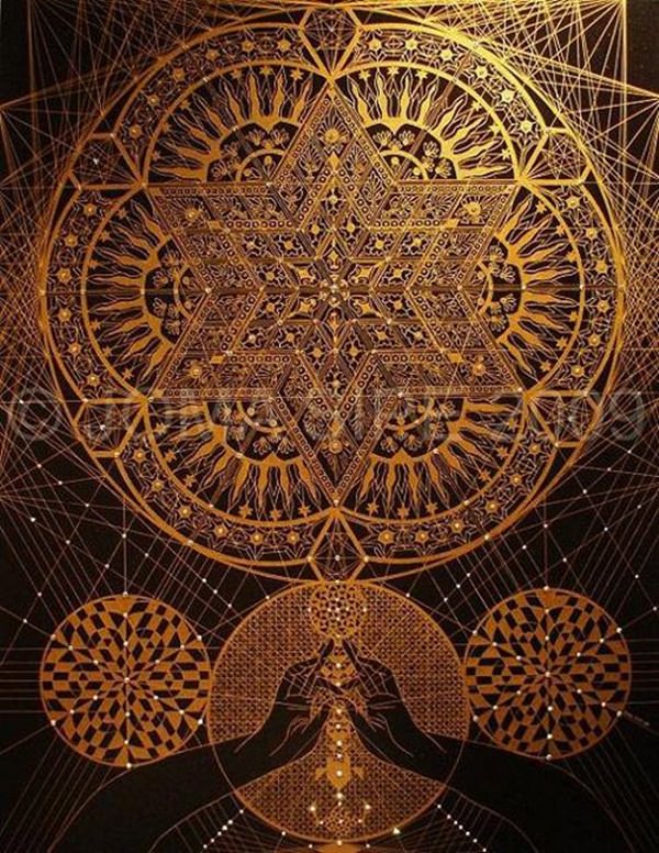 Grand sacred geometry tattoo picture design, idea 1