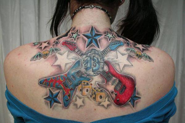 Star tattoos design, idea 70